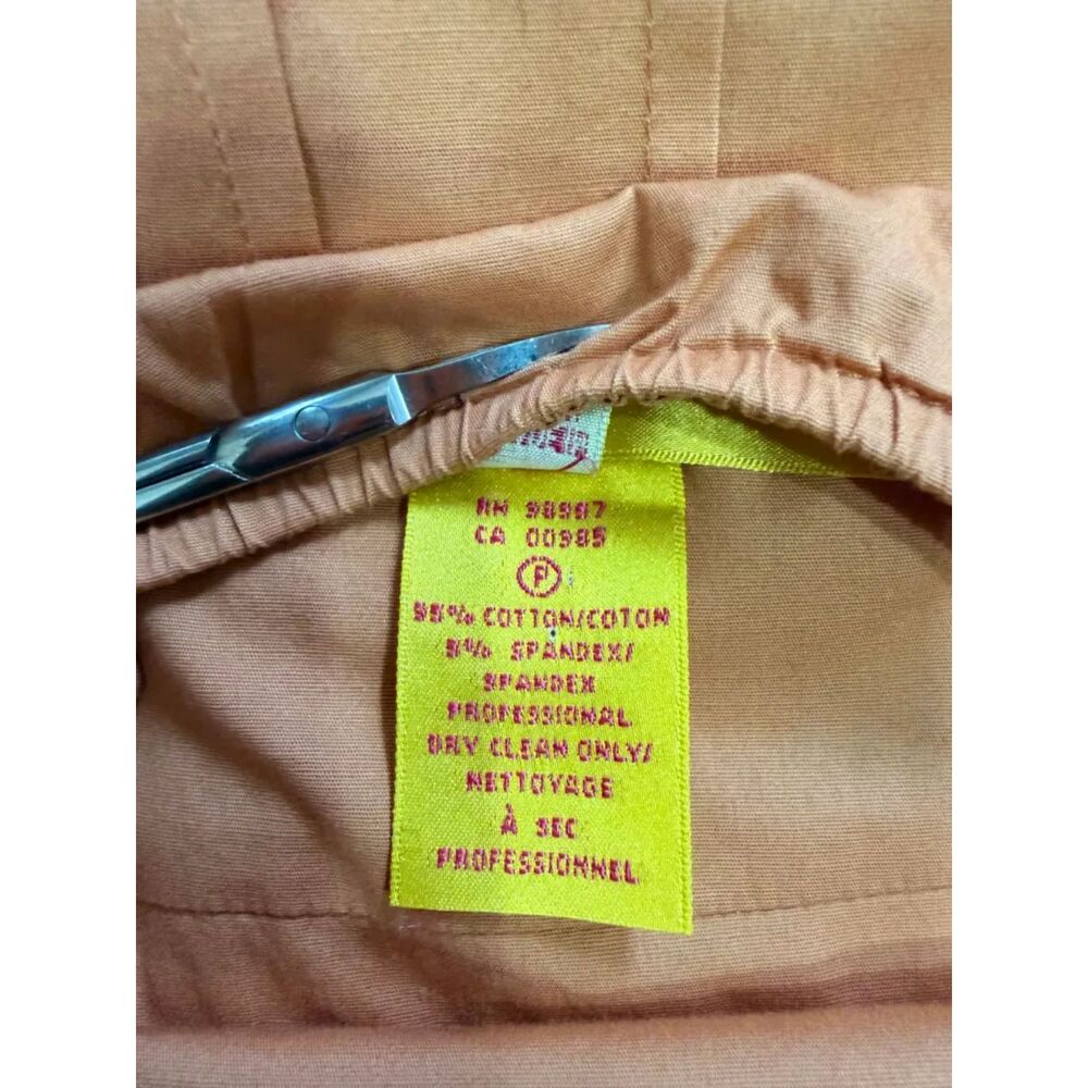 Vintage Y2K Catherine Malandrino Terracotta Embroidered Mini Dress Women’s, 8 - Picture 6 of 8